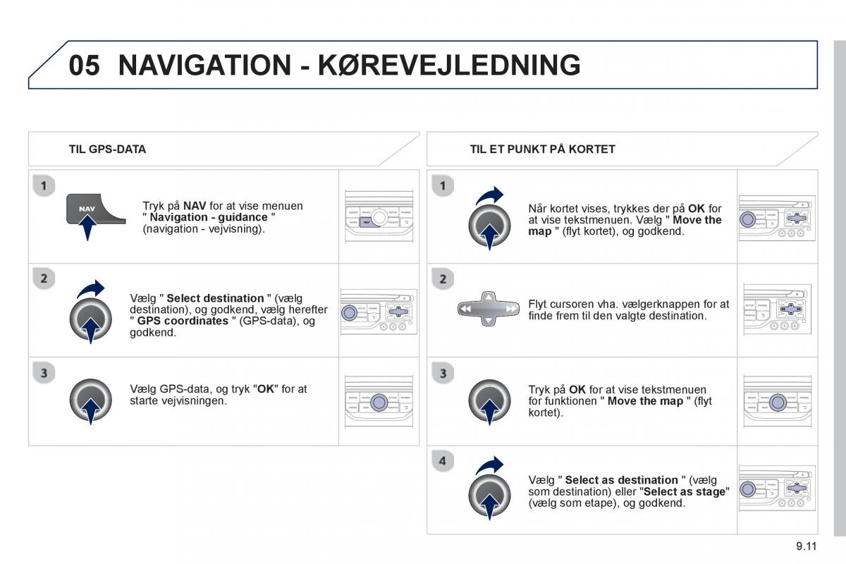 Peugeot 807 Bilens instruktionsbog / page 151