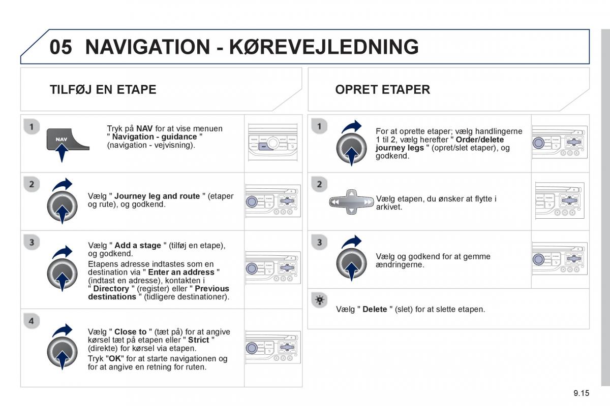 Peugeot 807 Bilens instruktionsbog / page 155