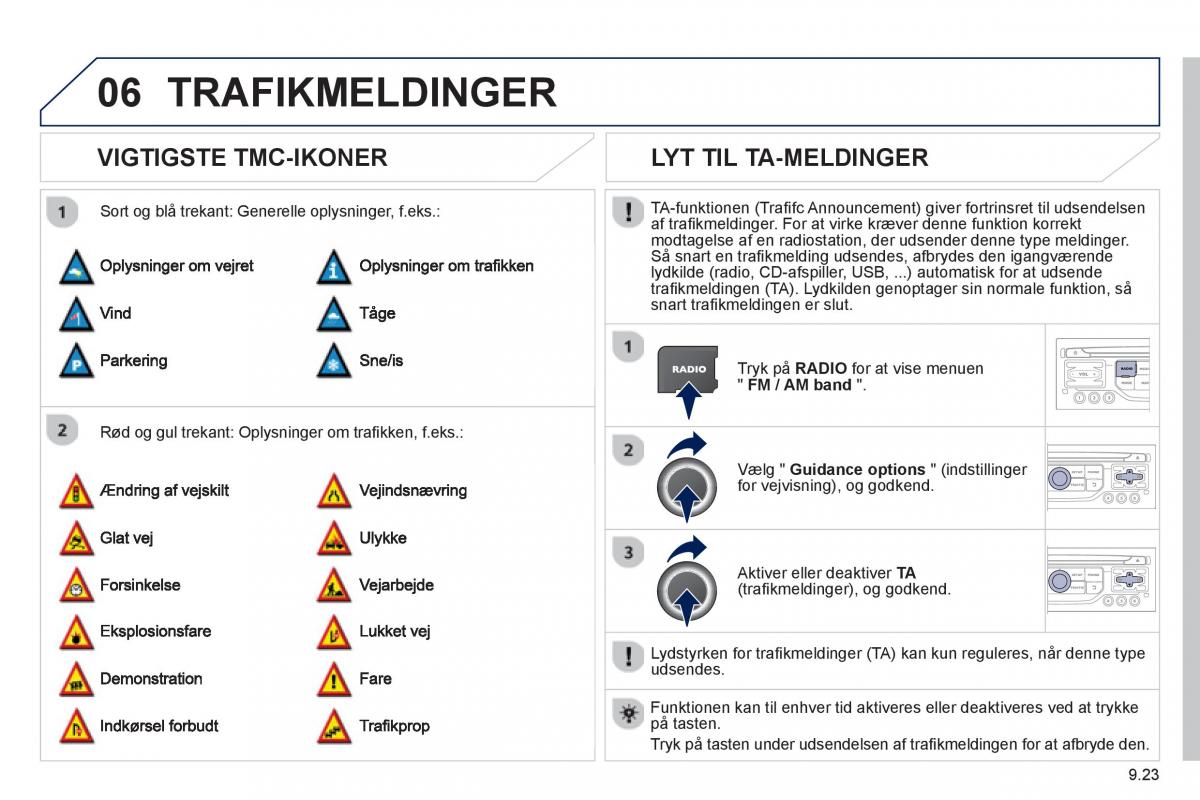 Peugeot 807 Bilens instruktionsbog / page 163