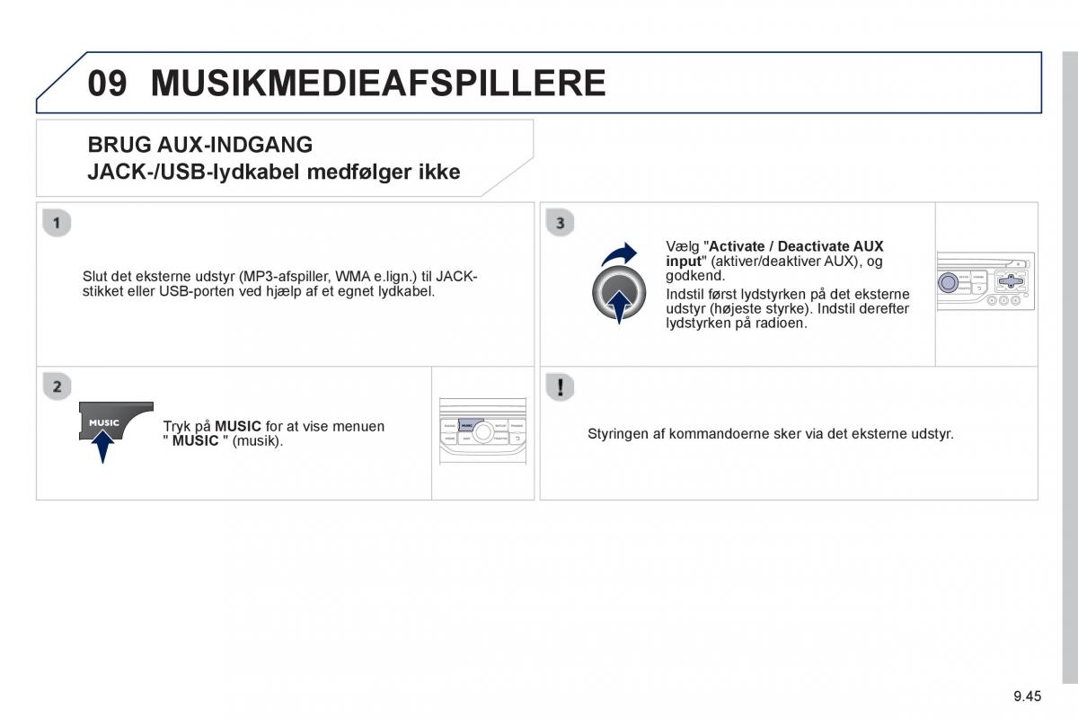 Peugeot 807 Bilens instruktionsbog / page 185