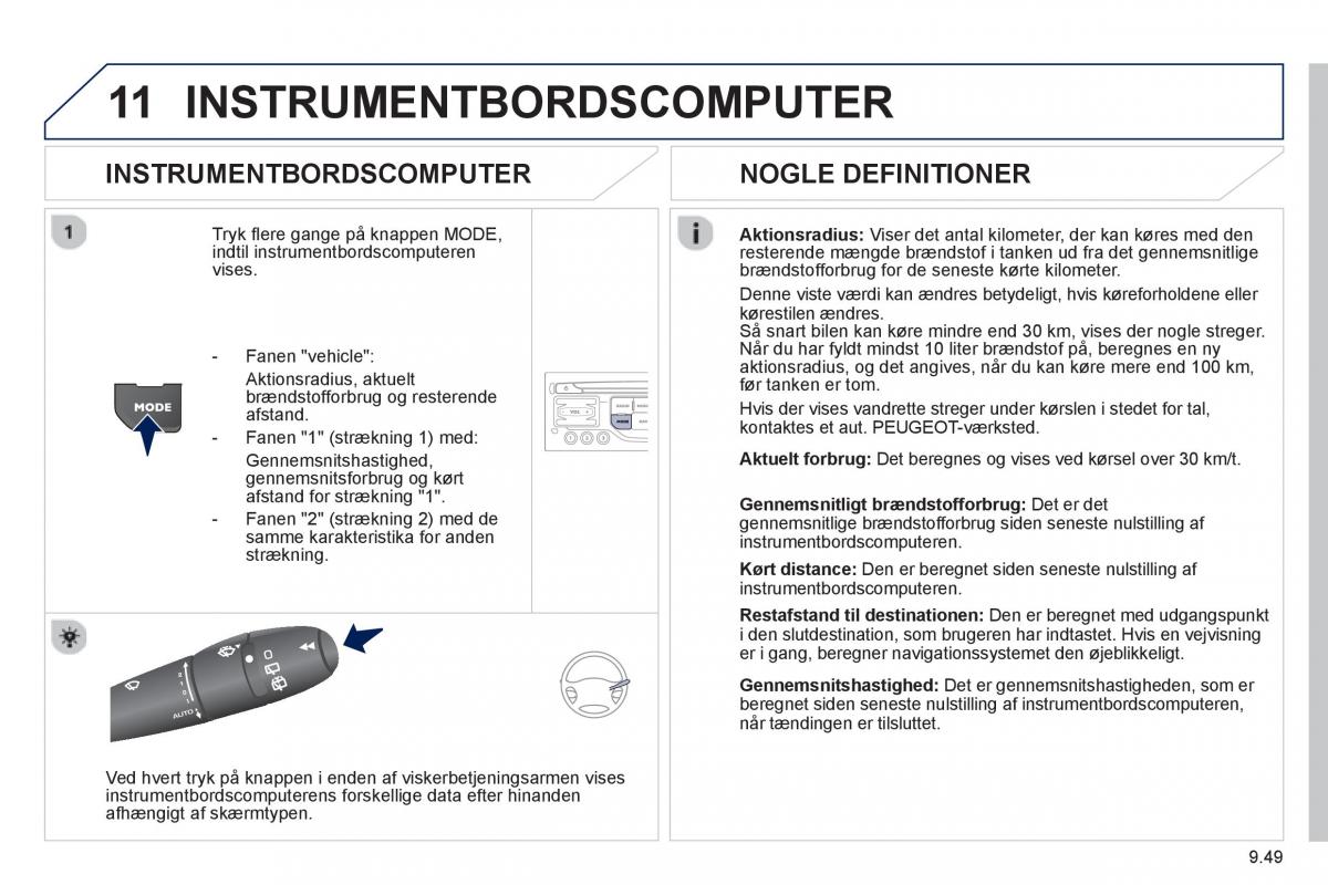 Peugeot 807 Bilens instruktionsbog / page 189