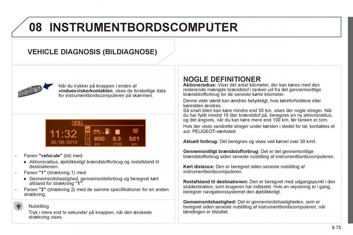 Peugeot 807 Bilens instruktionsbog / page 215