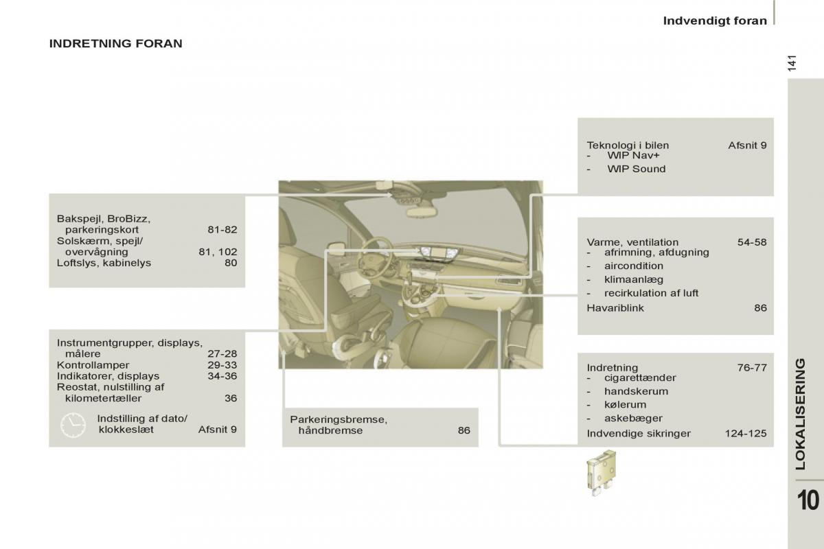 Peugeot 807 Bilens instruktionsbog / page 225