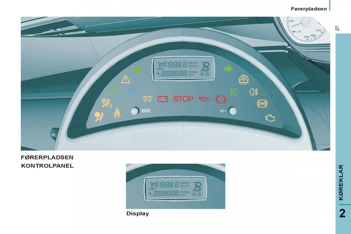 Peugeot 807 Bilens instruktionsbog / page 29