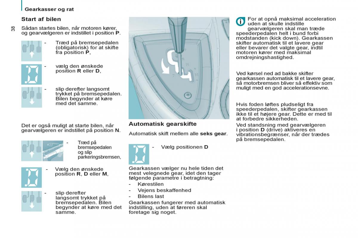 Peugeot 807 Bilens instruktionsbog / page 40