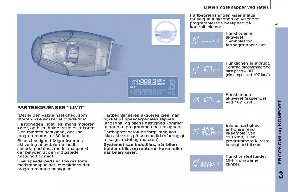 Peugeot 807 Bilens instruktionsbog / page 53