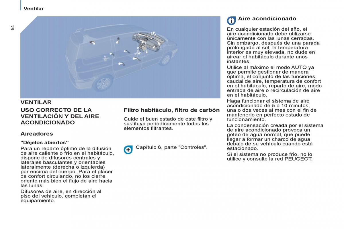 Peugeot 807 manual del propietario / page 56