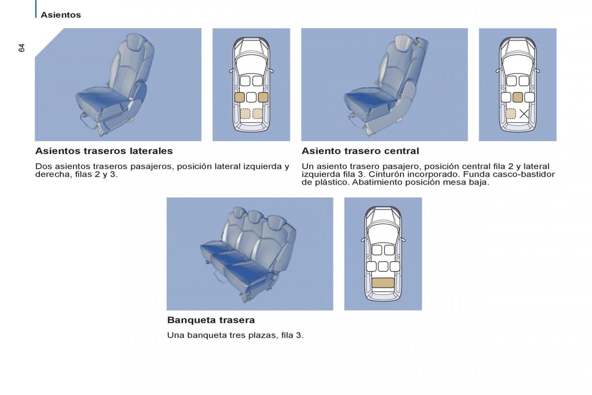 Peugeot 807 manual del propietario / page 66