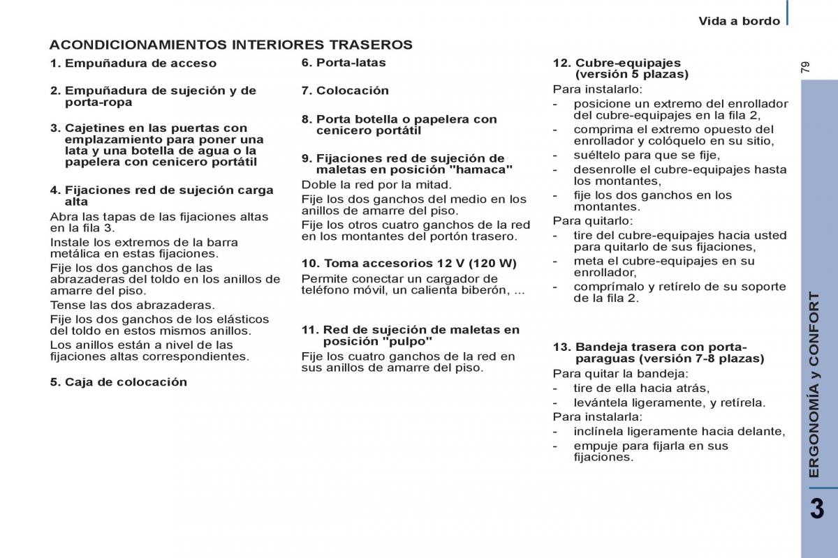 Peugeot 807 manual del propietario / page 81