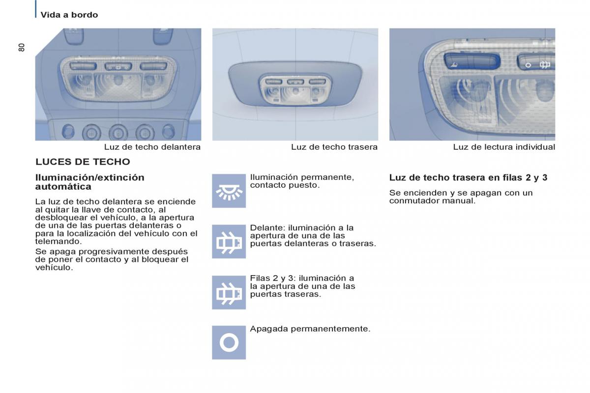 Peugeot 807 manual del propietario / page 82