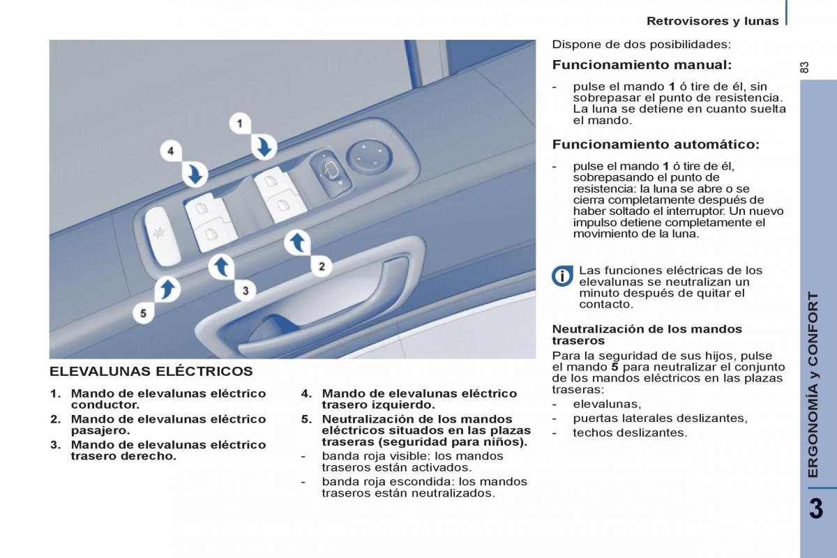 Peugeot 807 manual del propietario / page 85