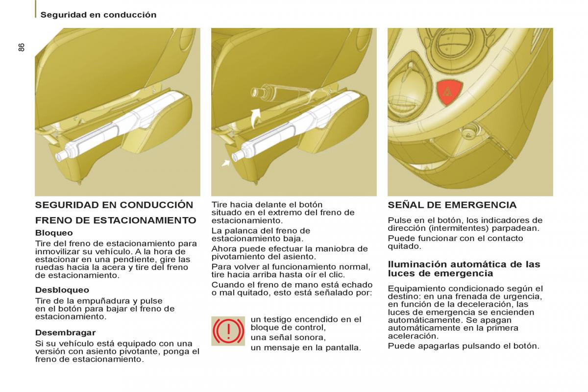 Peugeot 807 manual del propietario / page 88