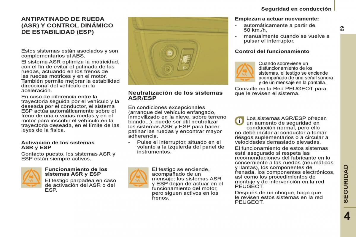 Peugeot 807 manual del propietario / page 91