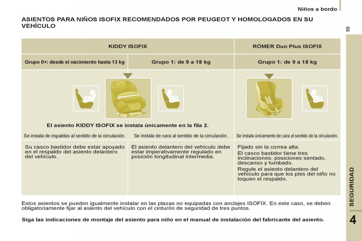 Peugeot 807 manual del propietario / page 101