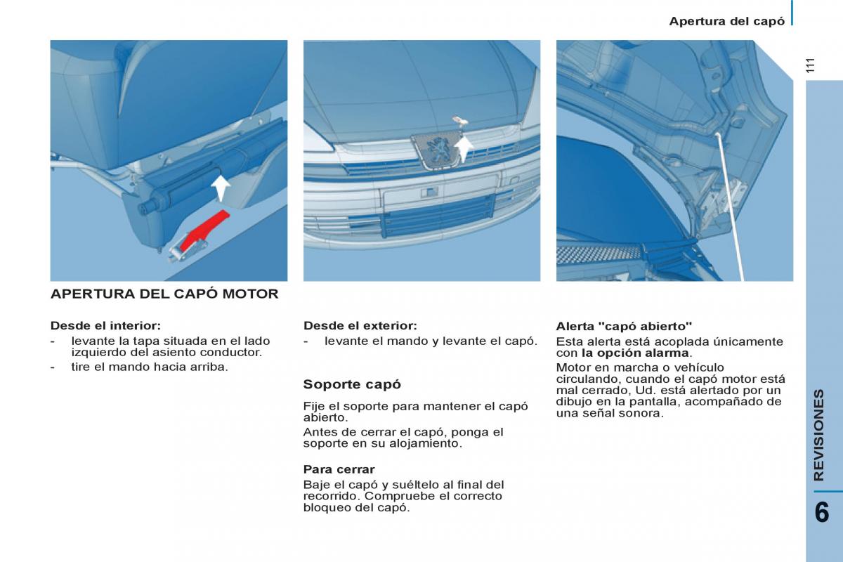 Peugeot 807 manual del propietario / page 113