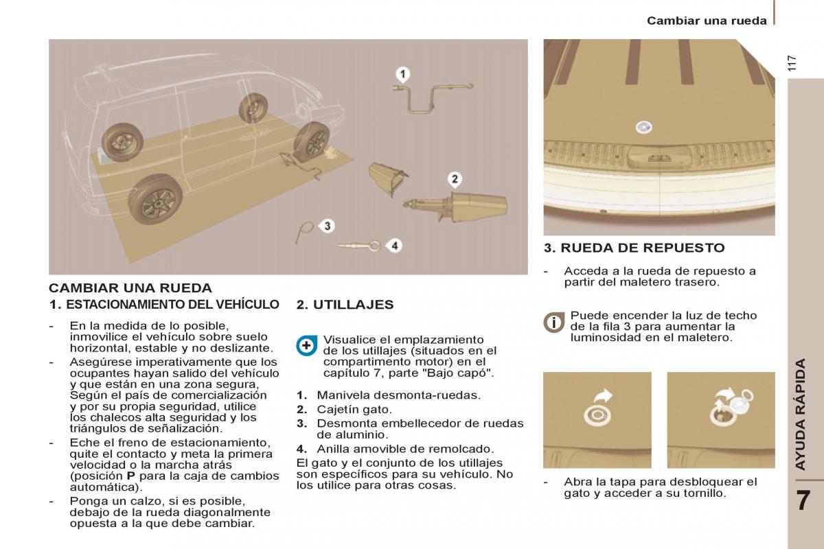 Peugeot 807 manual del propietario / page 119