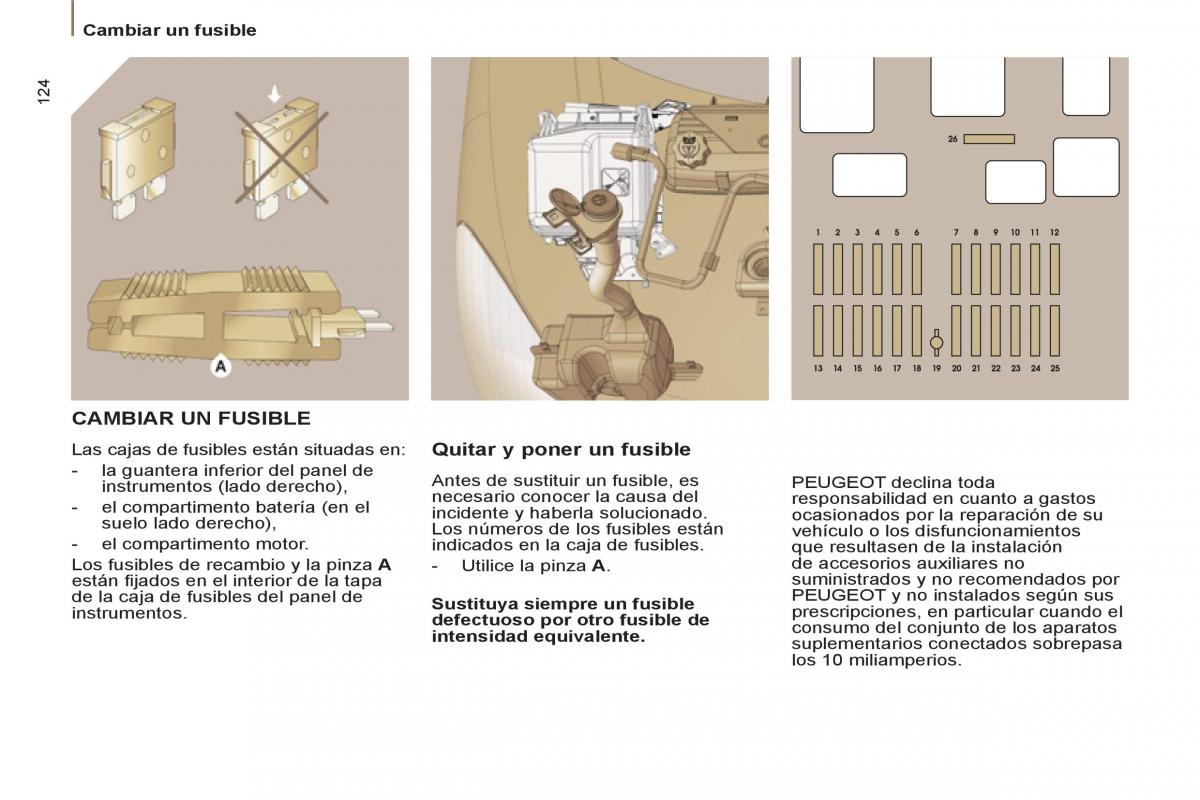 Peugeot 807 manual del propietario / page 126