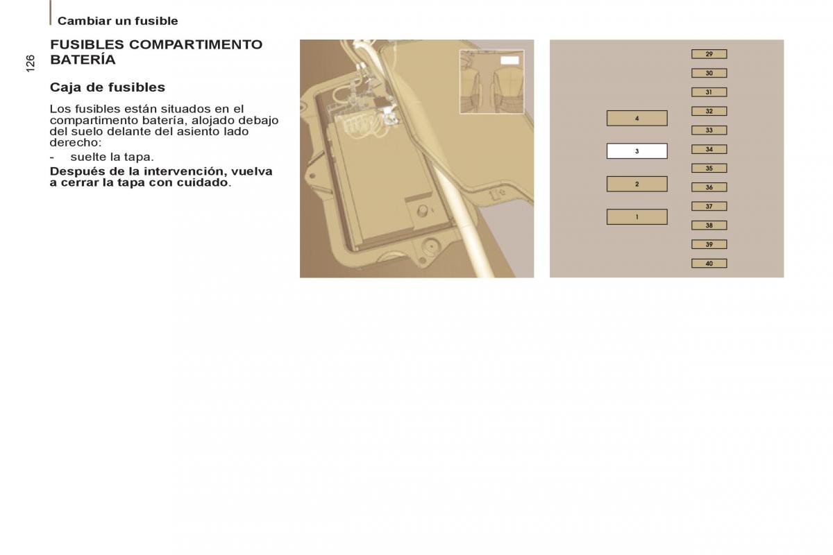 Peugeot 807 manual del propietario / page 128