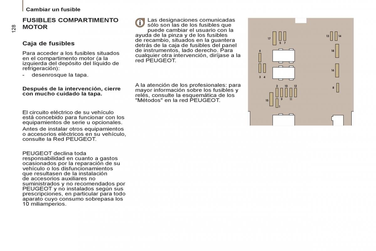 Peugeot 807 manual del propietario / page 130