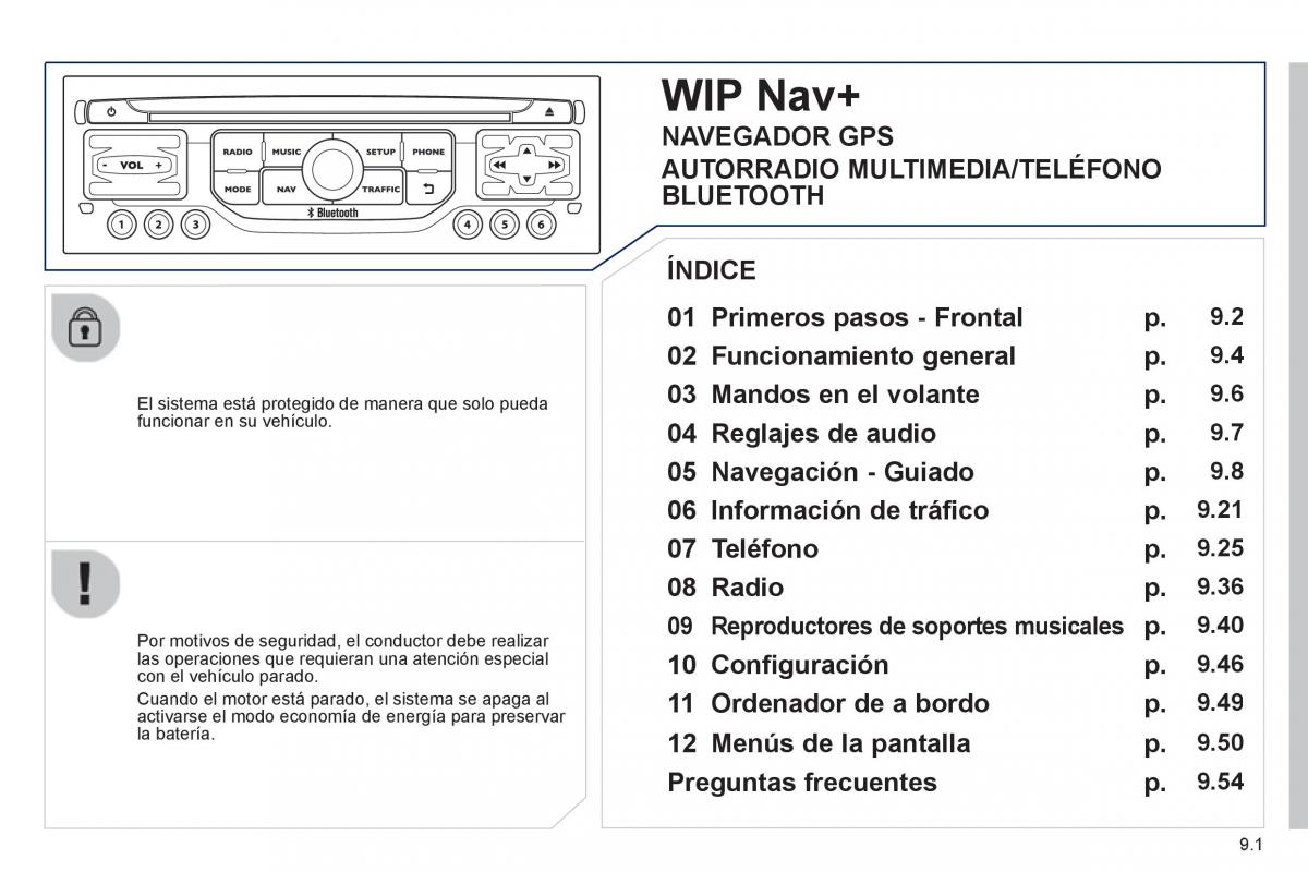 Peugeot 807 manual del propietario / page 141