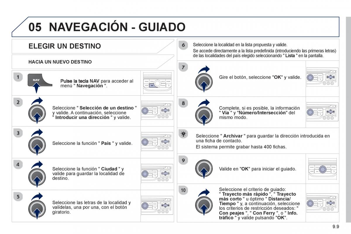 Peugeot 807 manual del propietario / page 149