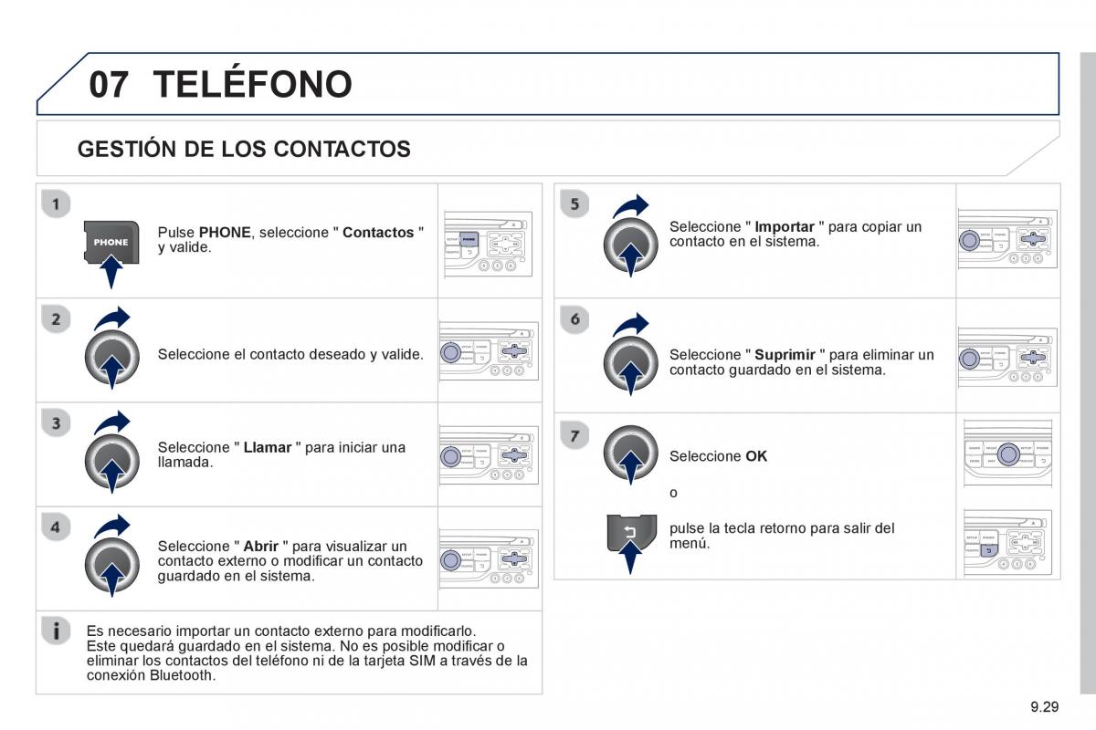 Peugeot 807 manual del propietario / page 169