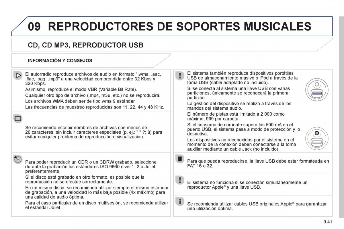 Peugeot 807 manual del propietario / page 181