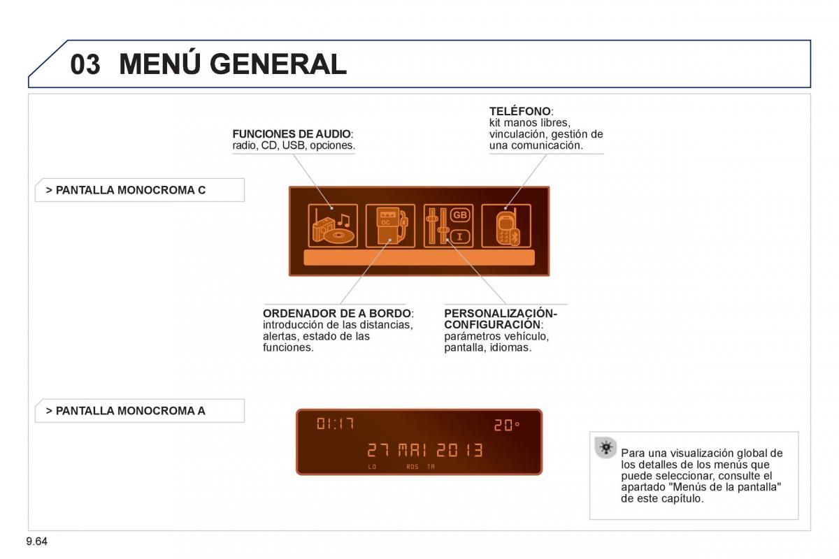 Peugeot 807 manual del propietario / page 204