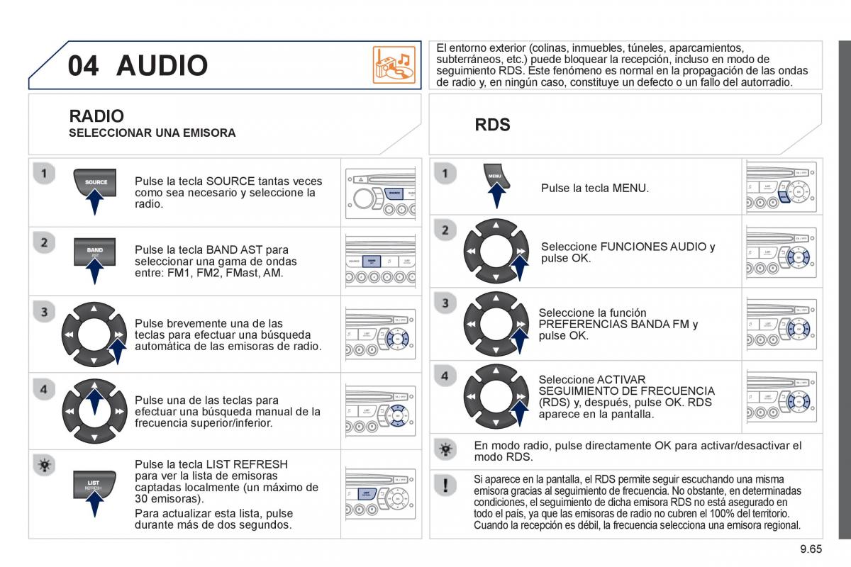 Peugeot 807 manual del propietario / page 205