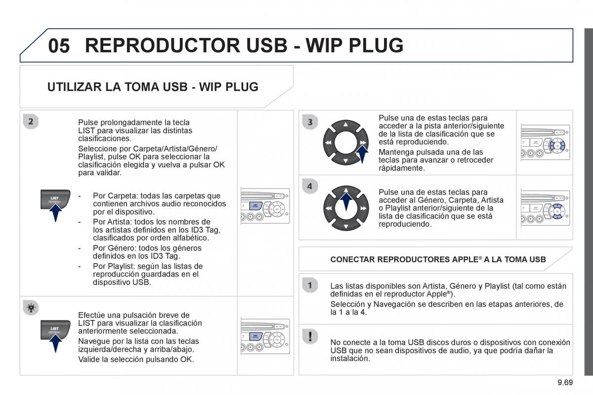 Peugeot 807 manual del propietario / page 209