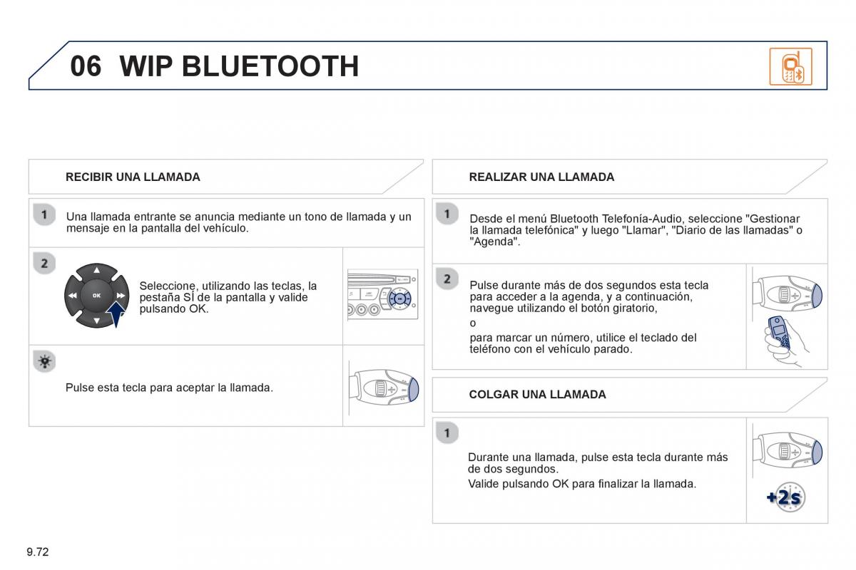 Peugeot 807 manual del propietario / page 212