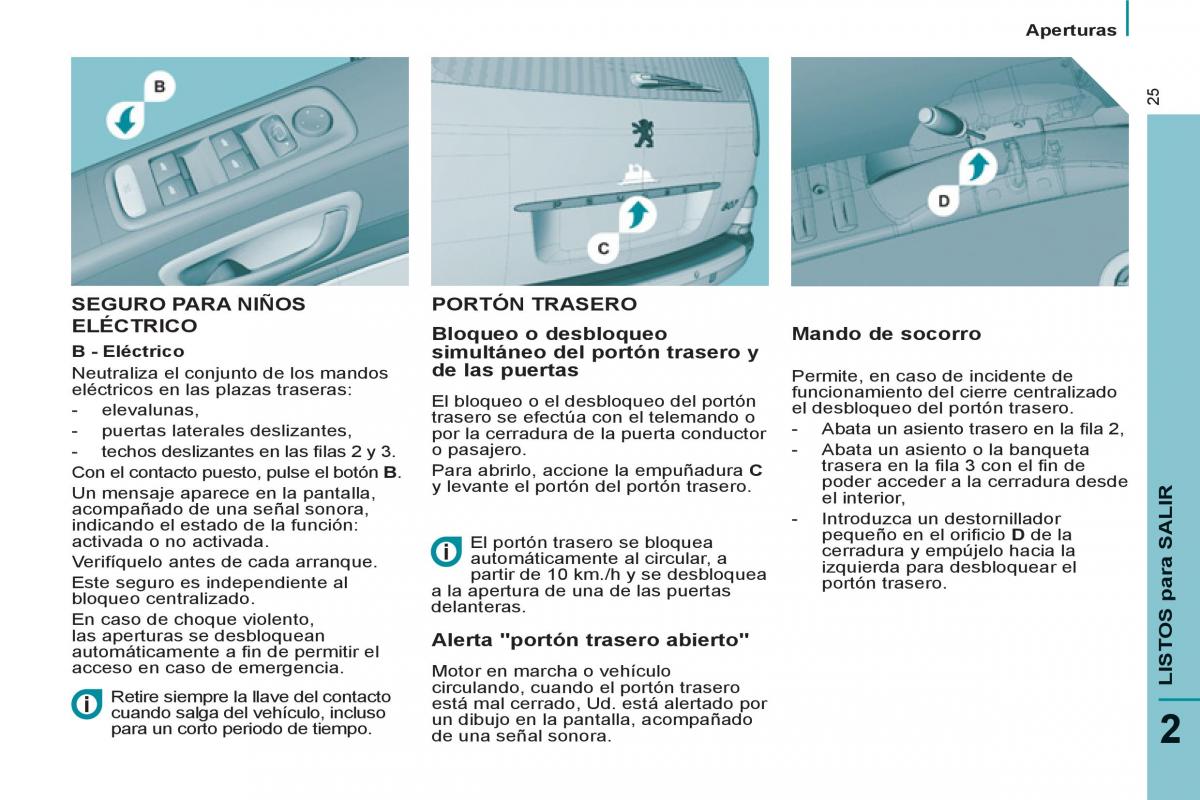 Peugeot 807 manual del propietario / page 27