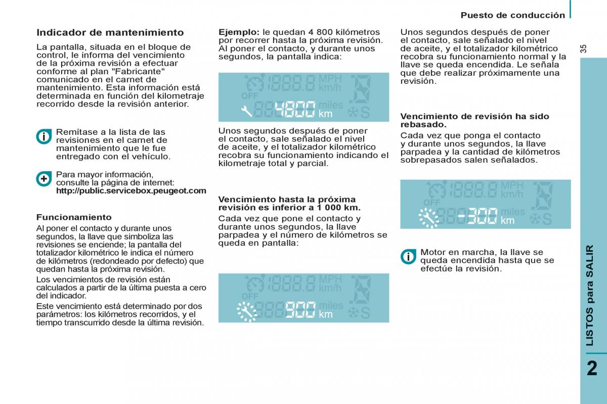 Peugeot 807 manual del propietario / page 37