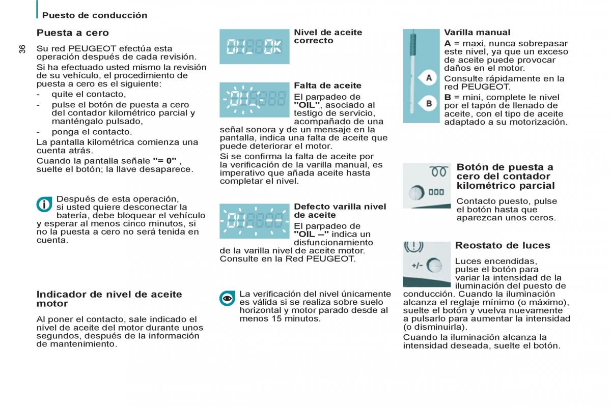 Peugeot 807 manual del propietario / page 38