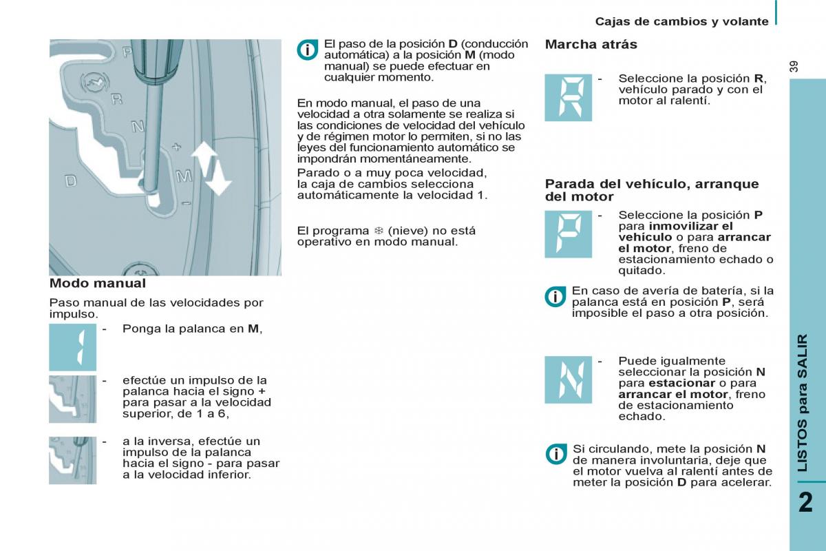 Peugeot 807 manual del propietario / page 41