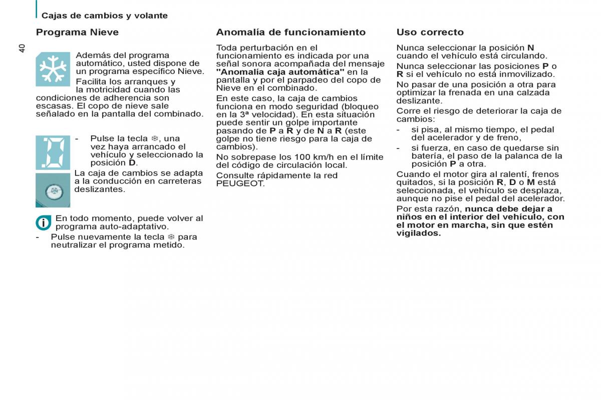 Peugeot 807 manual del propietario / page 42