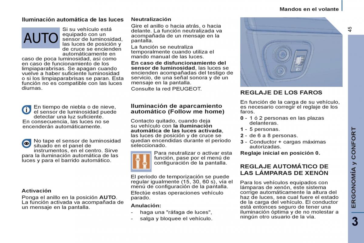 Peugeot 807 manual del propietario / page 47