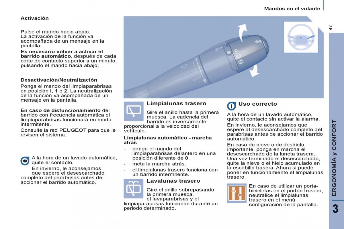 Peugeot 807 manual del propietario / page 49