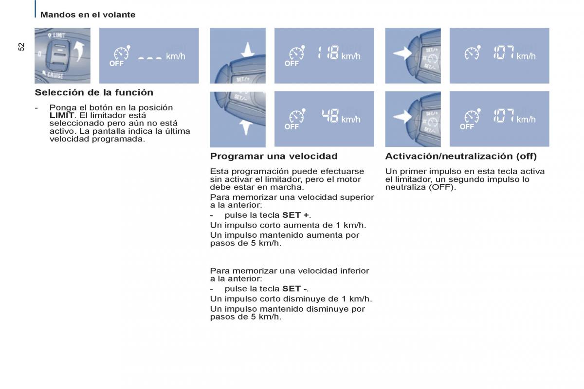 Peugeot 807 manual del propietario / page 54