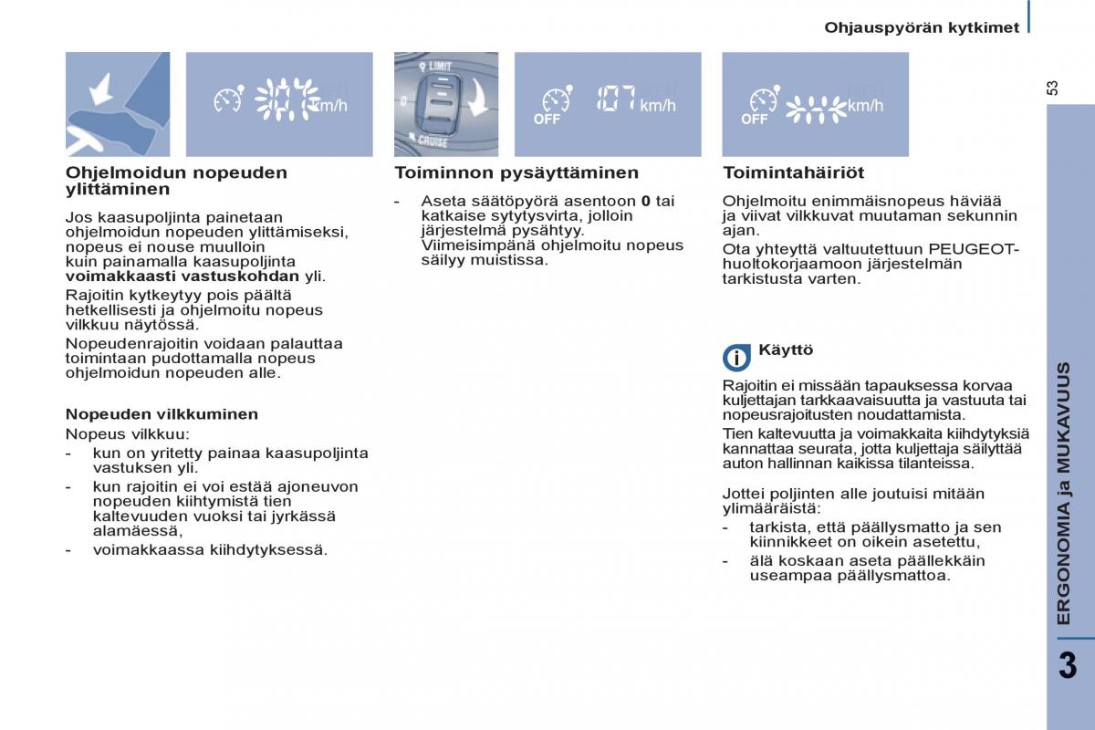 Peugeot 807 omistajan kasikirja / page 55