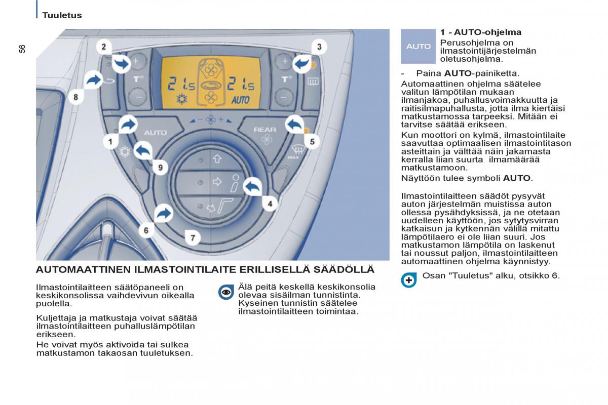 Peugeot 807 omistajan kasikirja / page 58