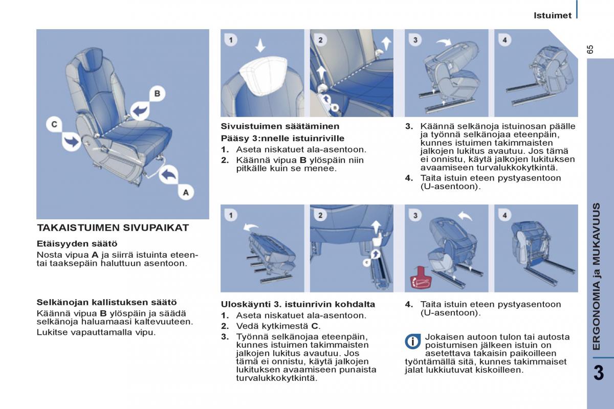 Peugeot 807 omistajan kasikirja / page 67