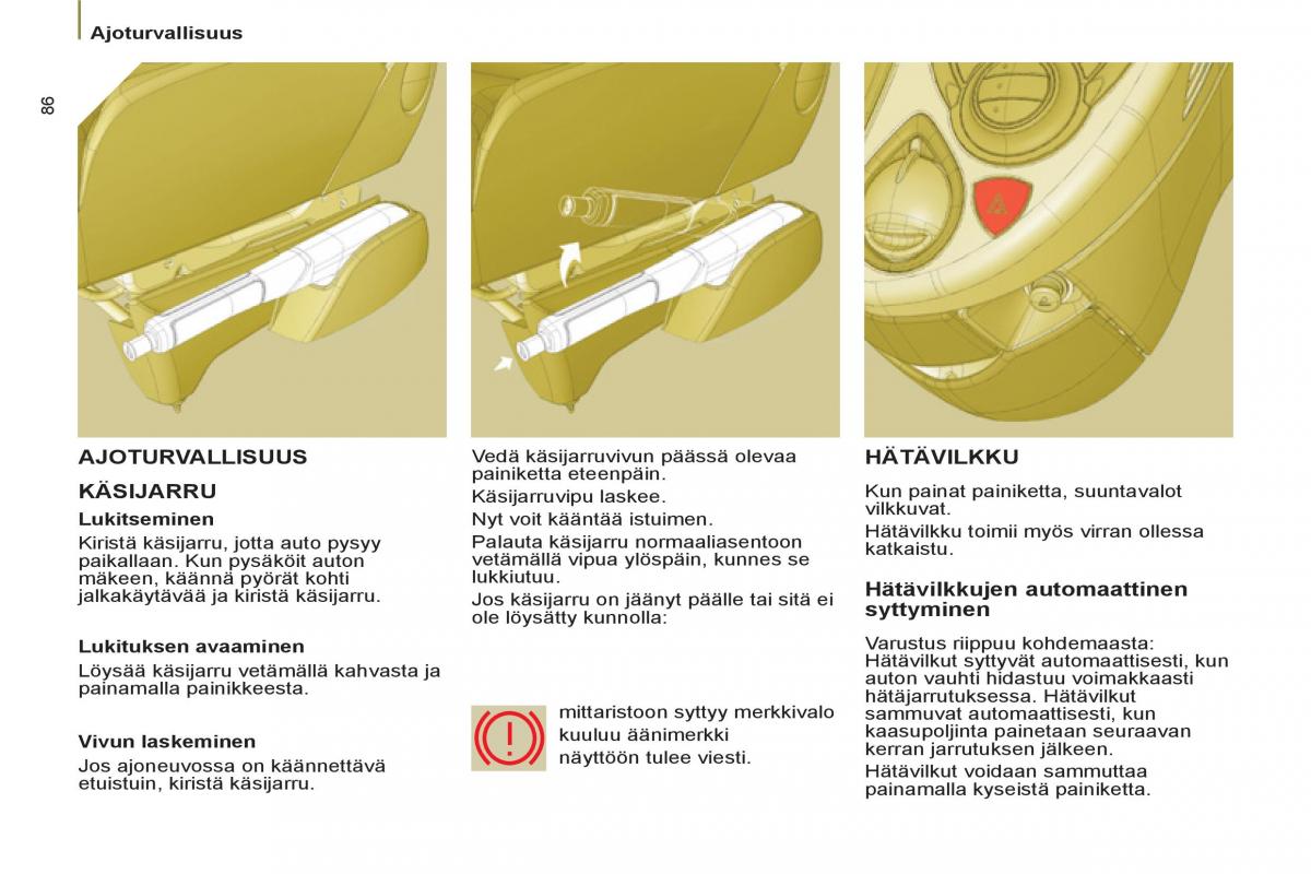 Peugeot 807 omistajan kasikirja / page 88