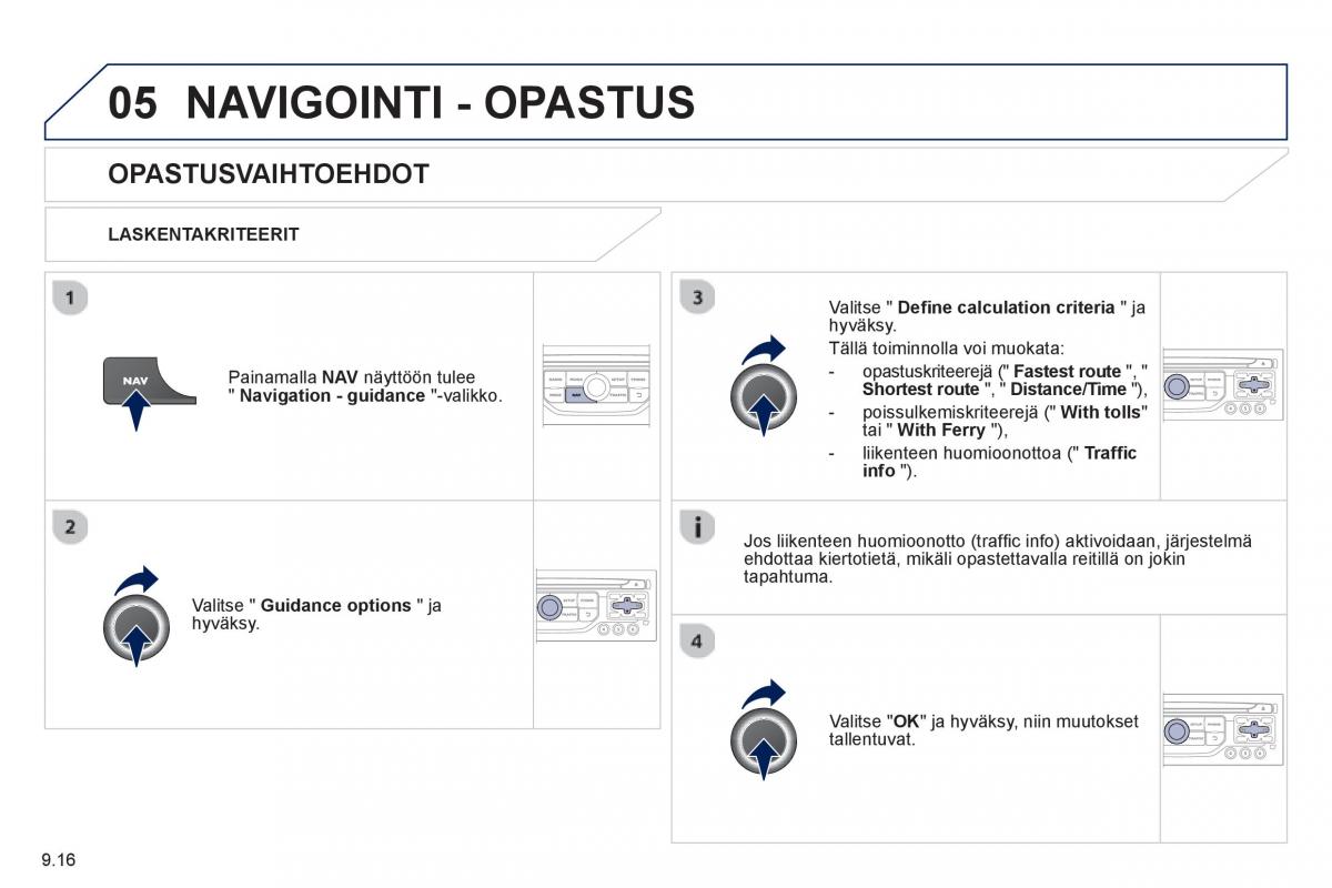 Peugeot 807 omistajan kasikirja / page 156