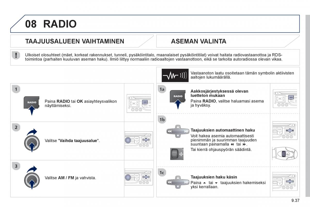 Peugeot 807 omistajan kasikirja / page 177