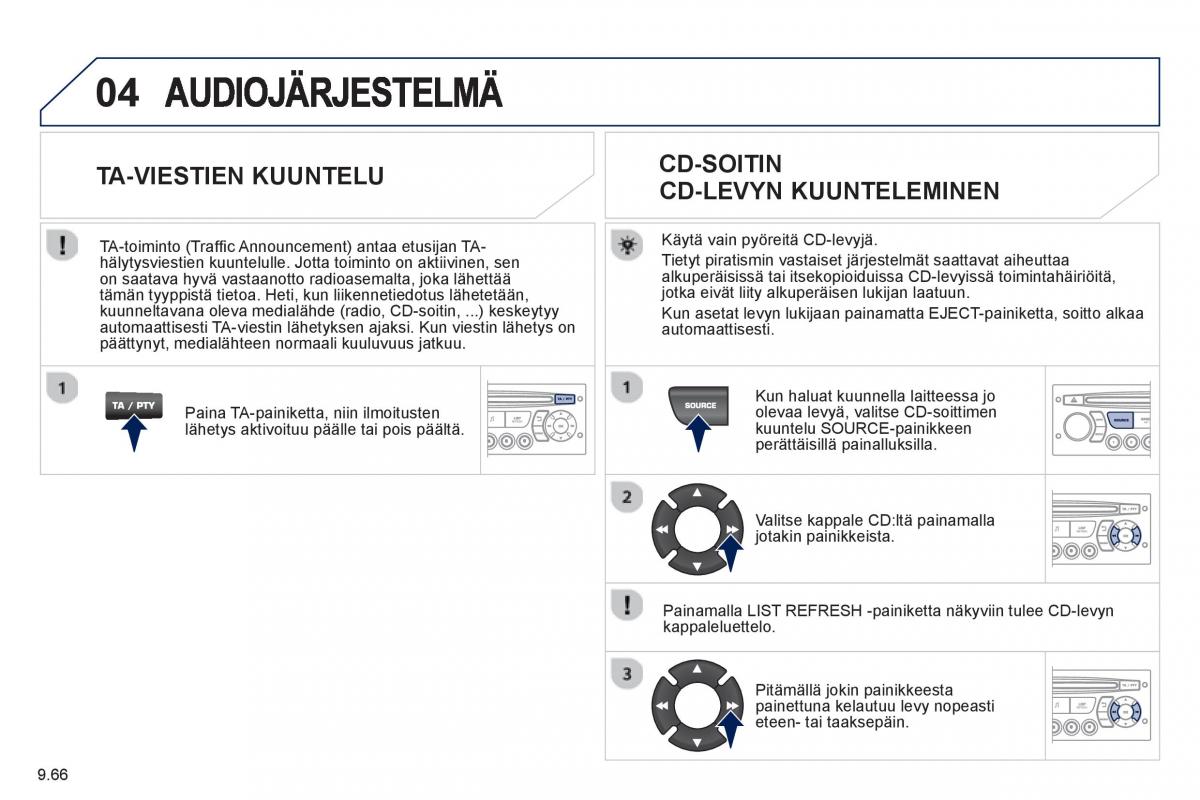 Peugeot 807 omistajan kasikirja / page 206