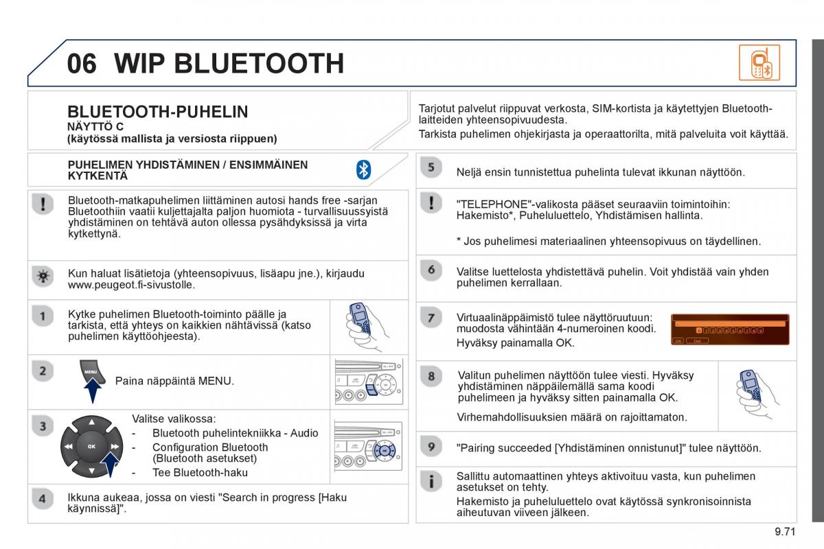 Peugeot 807 omistajan kasikirja / page 211