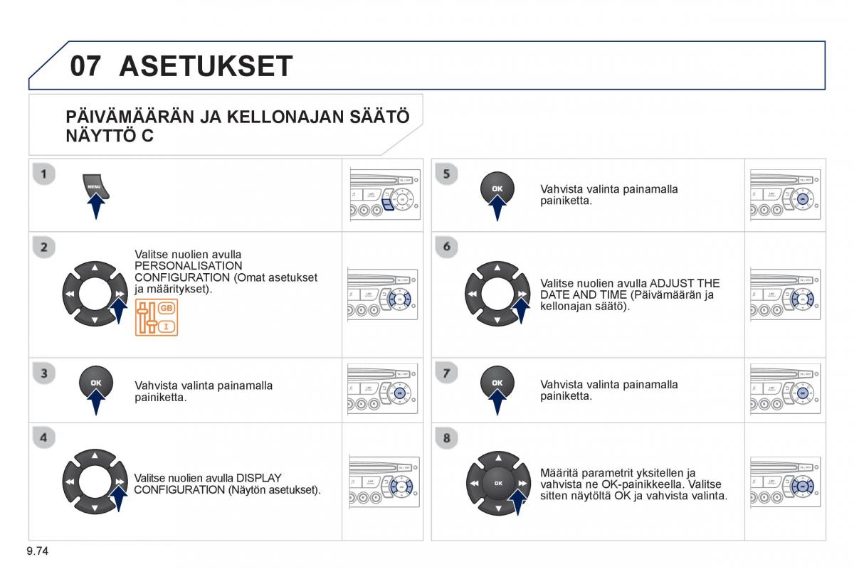 Peugeot 807 omistajan kasikirja / page 214