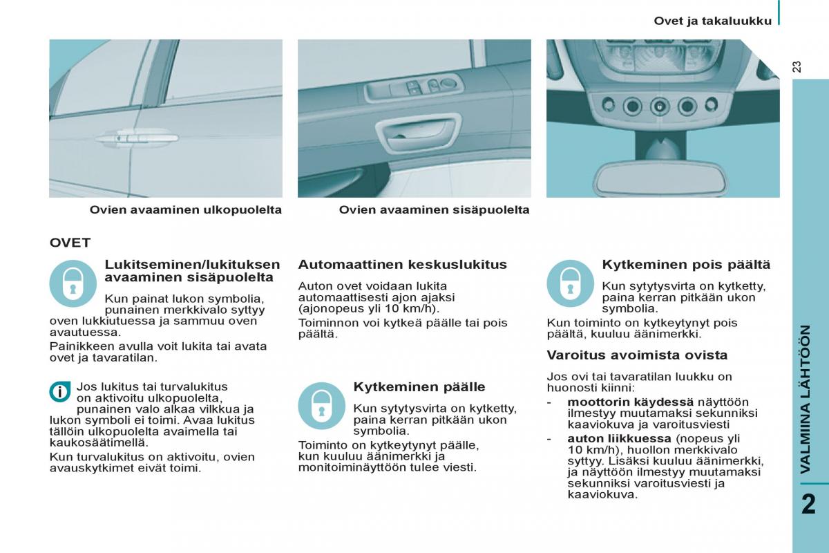 Peugeot 807 omistajan kasikirja / page 25