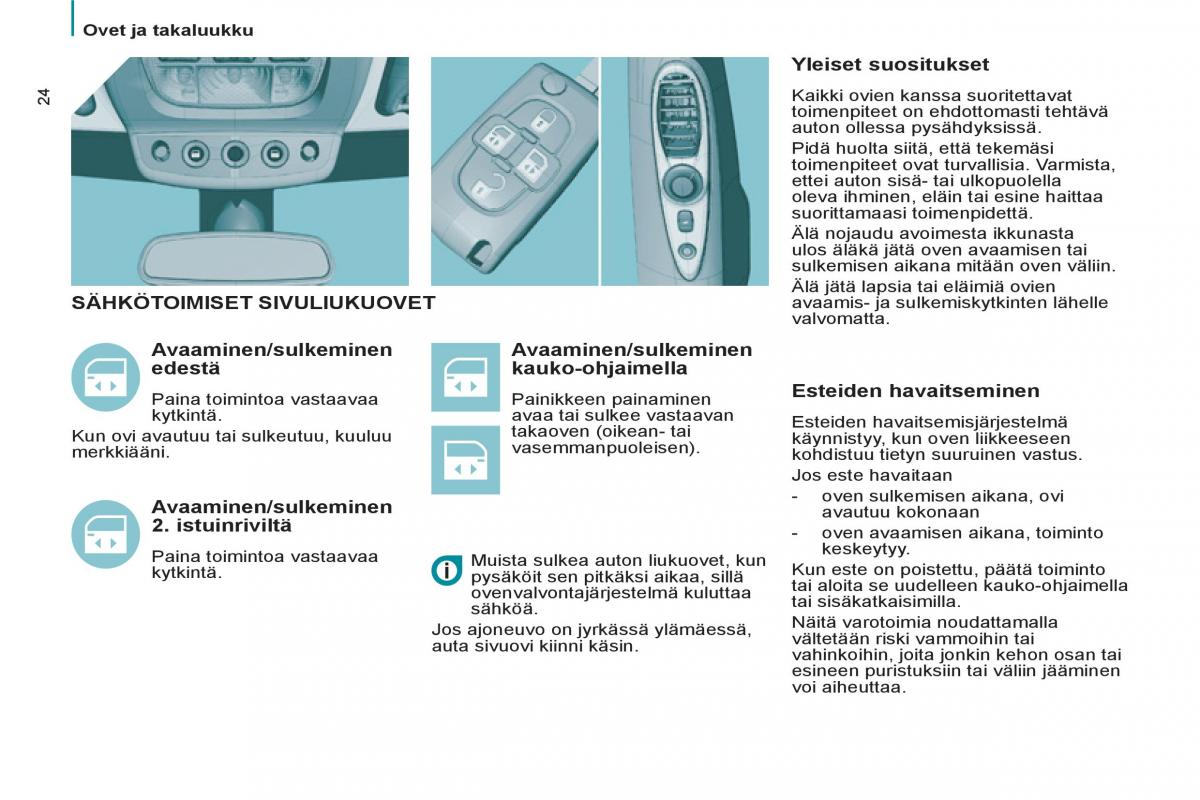 Peugeot 807 omistajan kasikirja / page 26